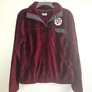 Texas a&m pro edge maroon velvety sweater medium